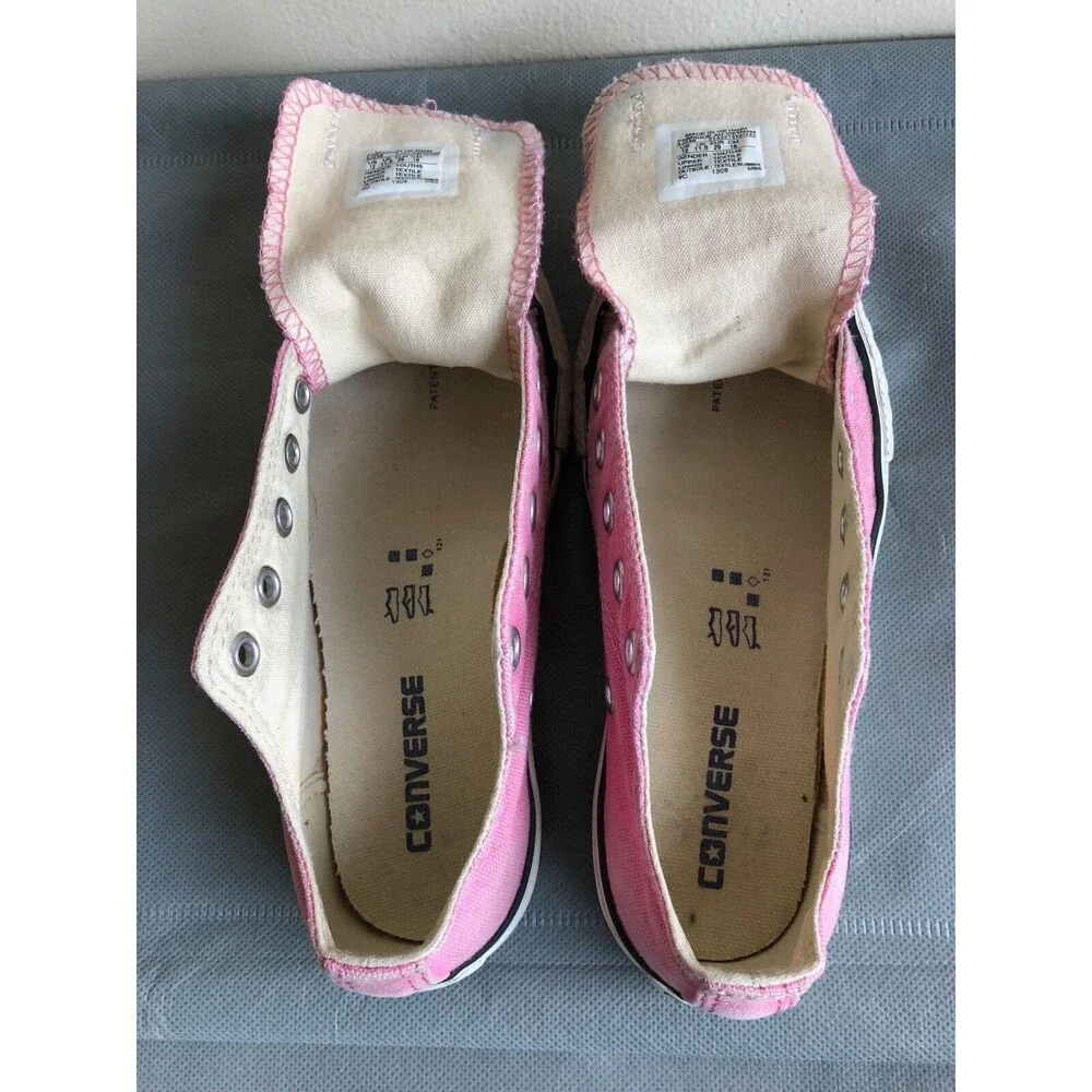 Converse All Star Low Tops pink Canvas casual shoes - Size US 12 Youth EUR 29
